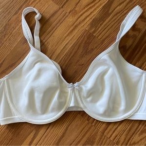 T-shirt bra.  Unlined.  White.  New without tags.